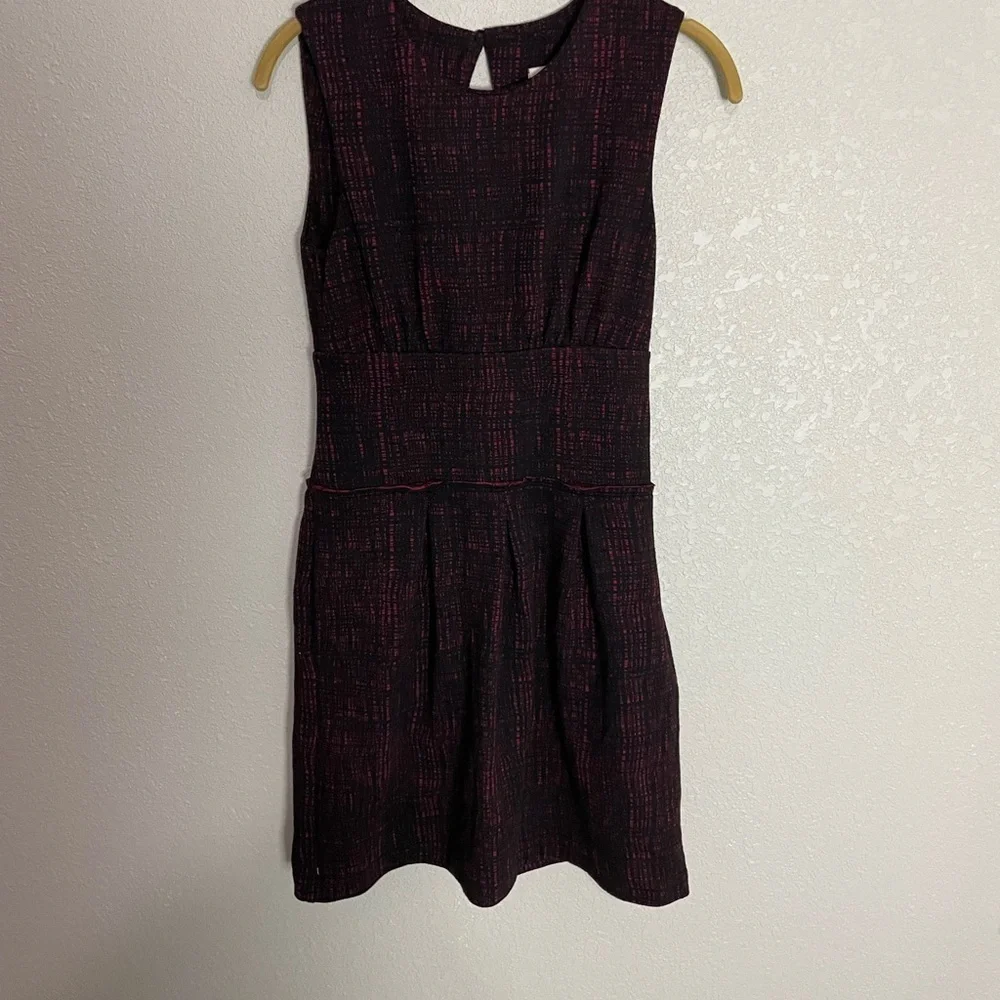 Anthropologie Weston Wear Red Black Workwear Dress XS